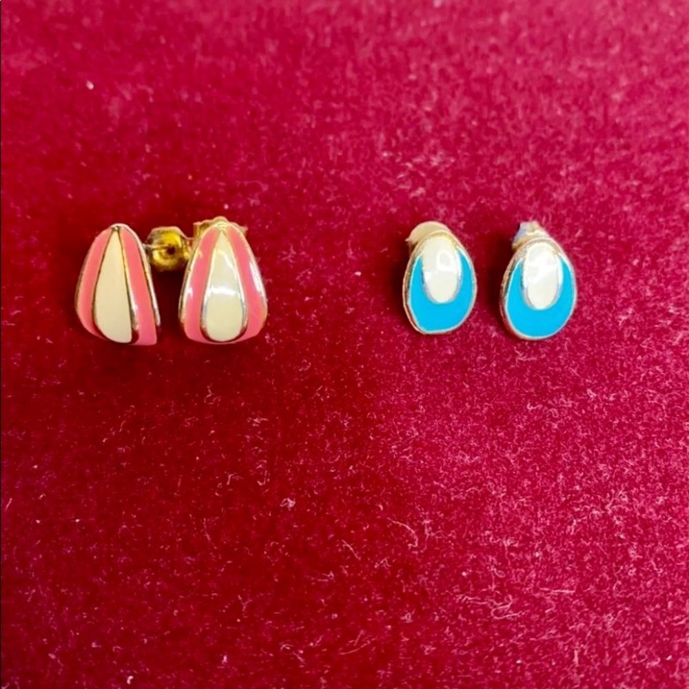 Retro Enamel Raindrop‎ Earring Set